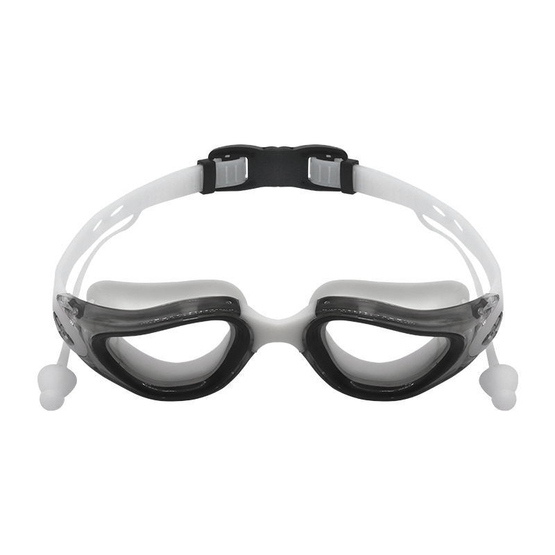 Children's Waterproof Anti-Fog HD Boys Goggles Swim Cap Large Frame Girls Professional Swimming Glasses Non-Tightening