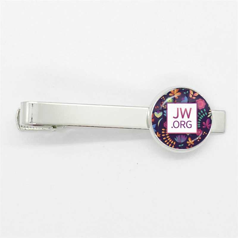 New Steampunk Jehovahs Witnesses Tie Clip JW.ORG High Quality Clip Round Handmade Jewelry Glass Gem Clips Gift W250604