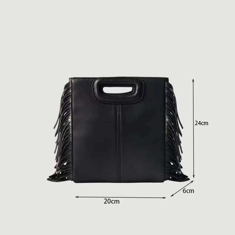 New Retro Women Shoulder Black Leather Fashion Crossbody Bag Casual Outdoor Ladies Handbag