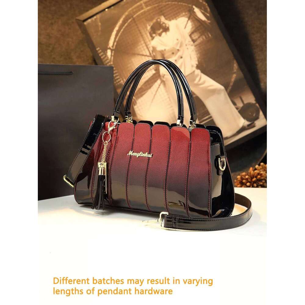 Women's Bags Designer Vintage Large Capacity Tote PU Crossbody Bag, Women's Classic Casual Handbag & Shoulder Purse