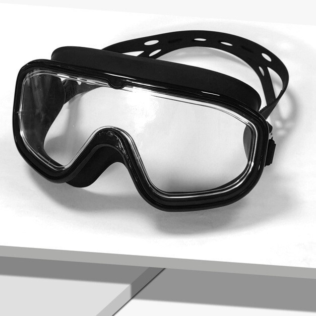 Set Waterproof for Adults Large Frame Universal Prescription Swimming Goggles Anti-Fog HD