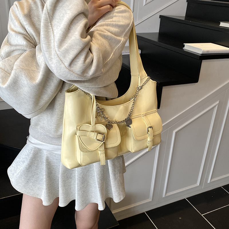 designer High-end Underarm Bag for Women, Commuter Bag 2025 New Large Capacity Fashion Single Shoulder Tote Bag Simple Handbag