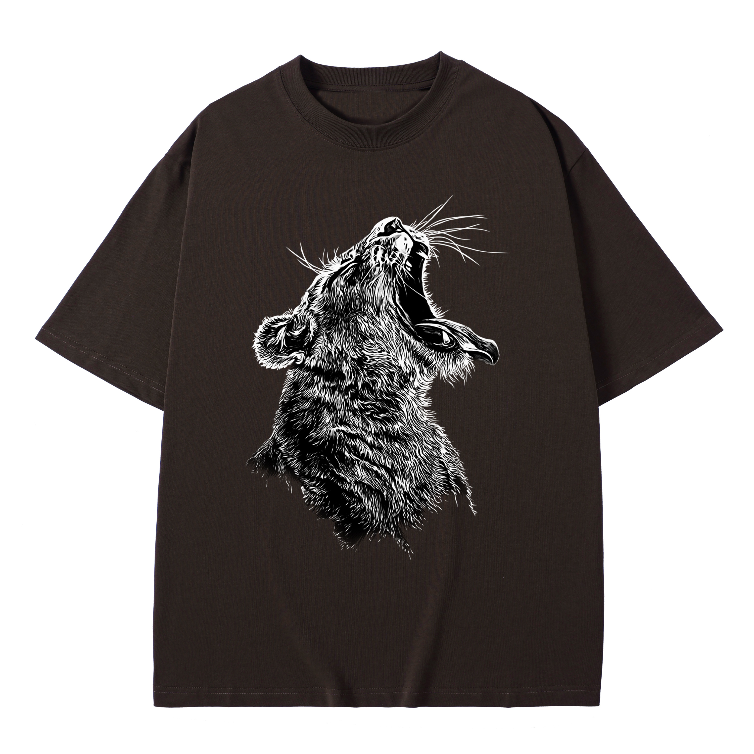 BROADTRUE T-shirt men's top designer cotton T-shirt the lion short sleeved clothing high-quality fashionable T-shirt