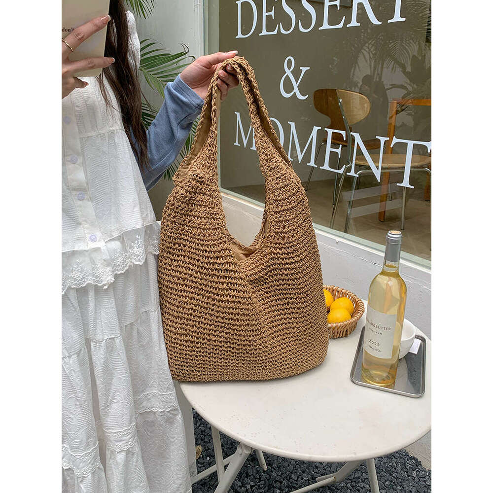 Vacation Straw Shoulder New Tote Large Capacity Casual Handbag Woven Bag Ethnic Style
