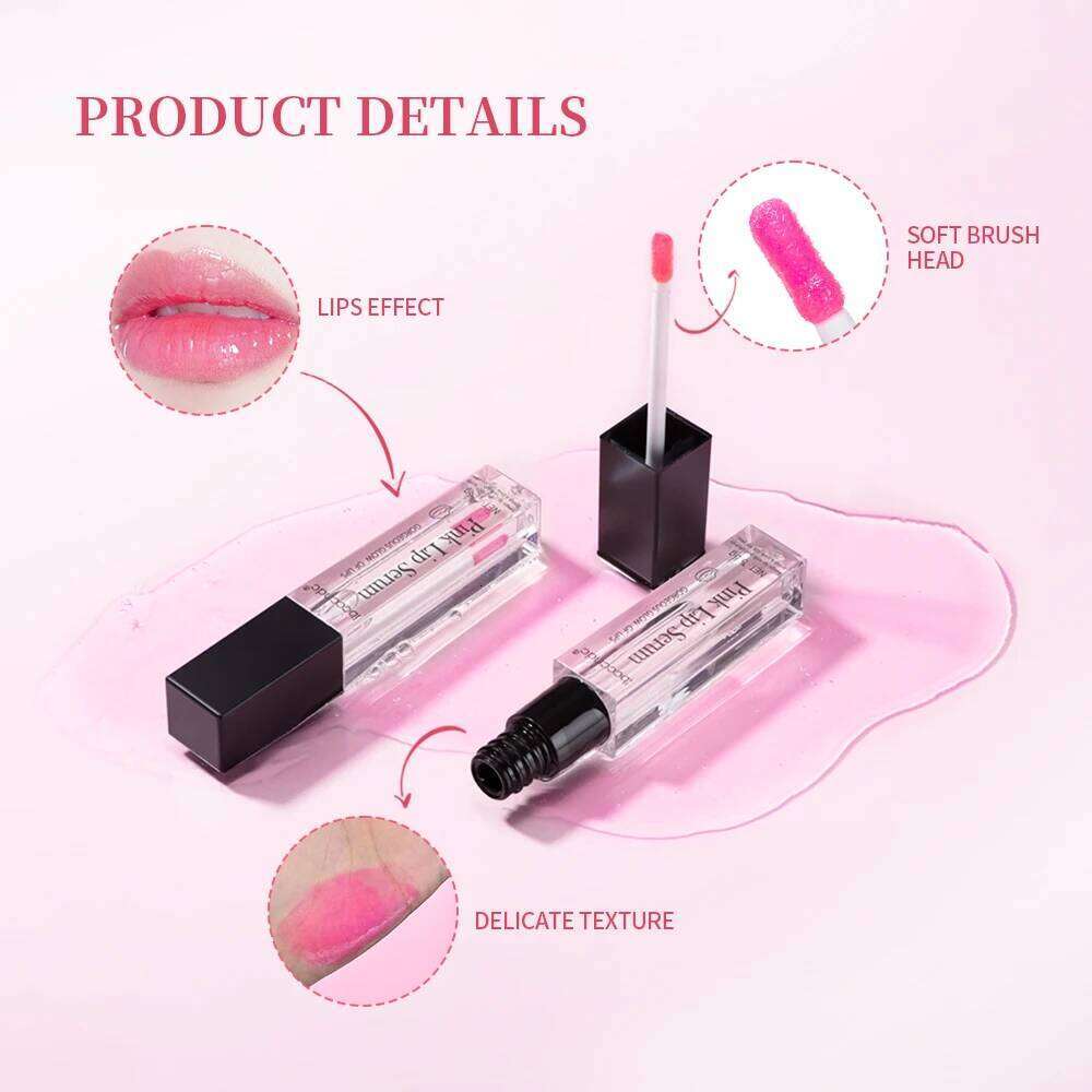 free shipping Pink Lip Serum Moisturizing Effective Reduce Pigmentation Exfoliating Plumper Sexy Care Cosmetics