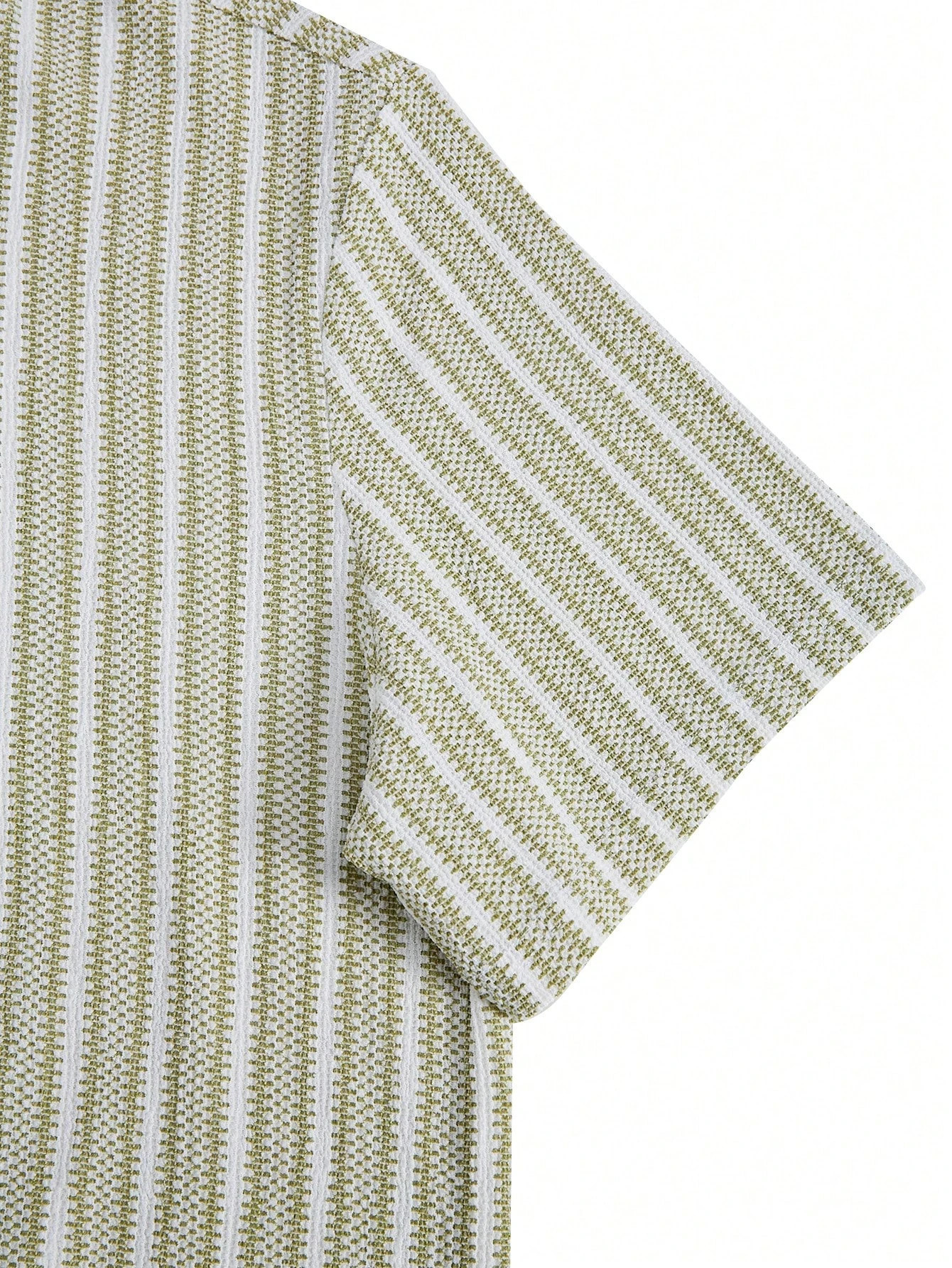 Mens Summer Knitted Striped Lapel Short Sleeved Polo Shirt Comfortable and Fashionable Suitable for Daily Wear 250604Z