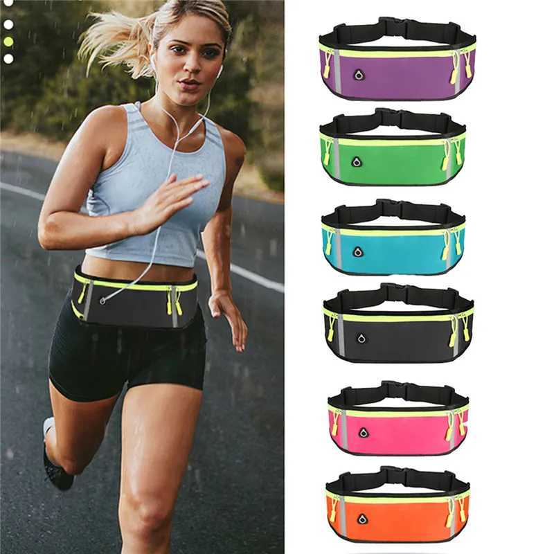 Waist Bag Women Men Sport Running Waterproof Comfortable Gym Safety Reflective Tape Cycling Phone Case Small Hanging Bag Unisex W250604