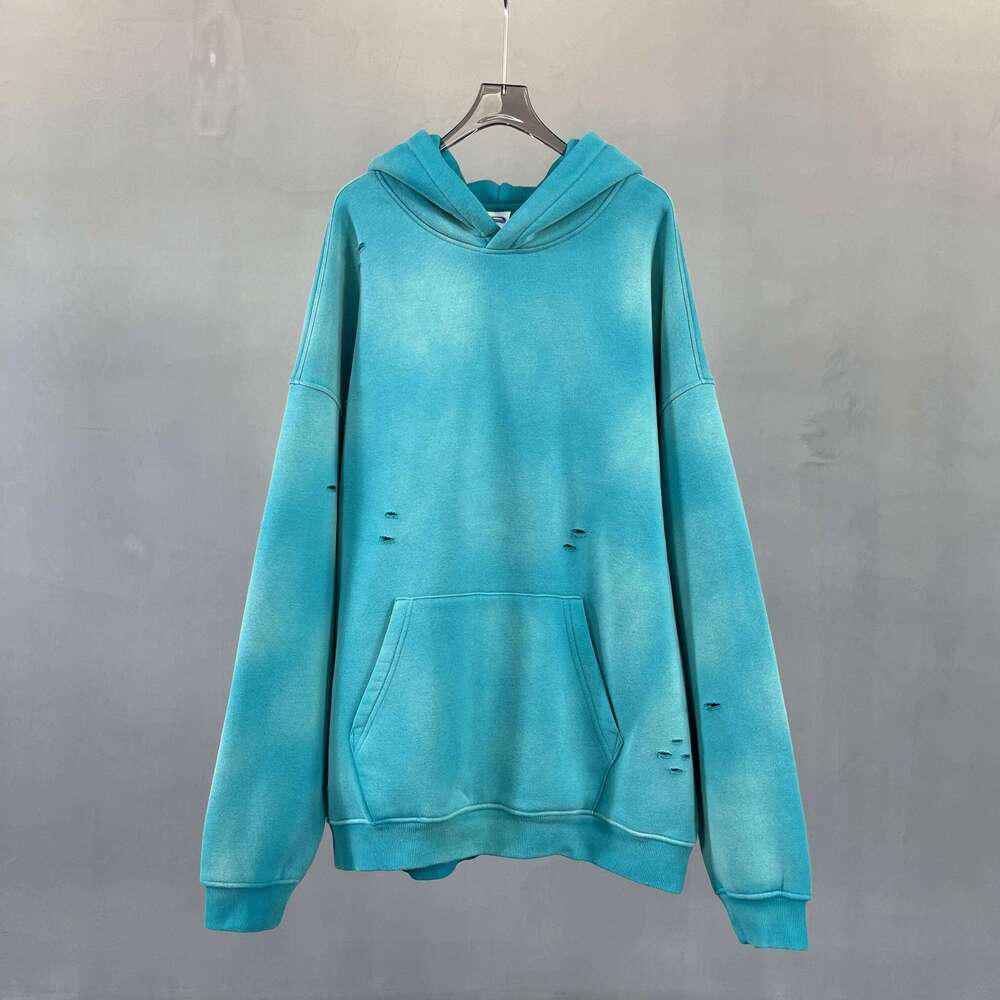 Spray monkey cut hole hoodie and sweater