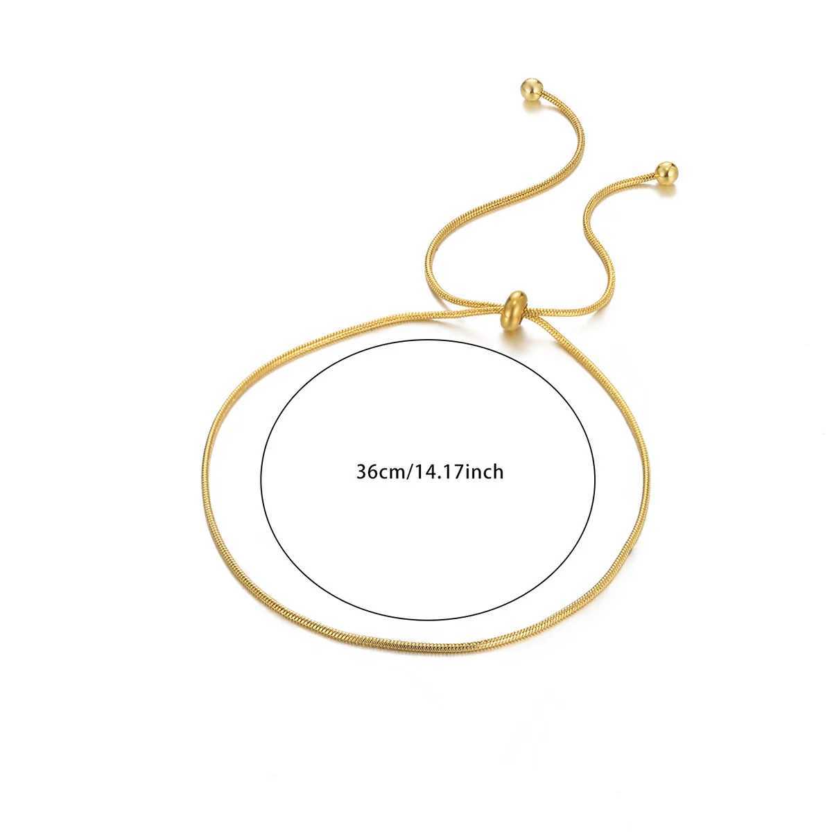 Summer Adjustable Chain Anklet Bracelet For Women Fashion Thin Chain Anklet Foot Beach Stainless Steel Waterproof Jewelry Gifts W250604