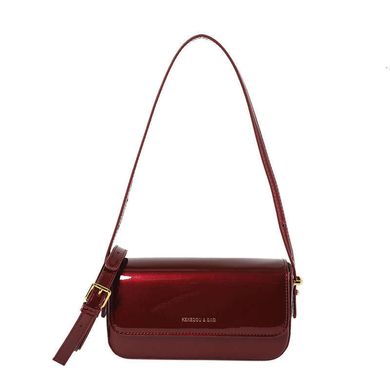 Trendy Autumn Winter New Fashion Women s Patent Leather Shiny Shoulder Bag Simple Handbag for
