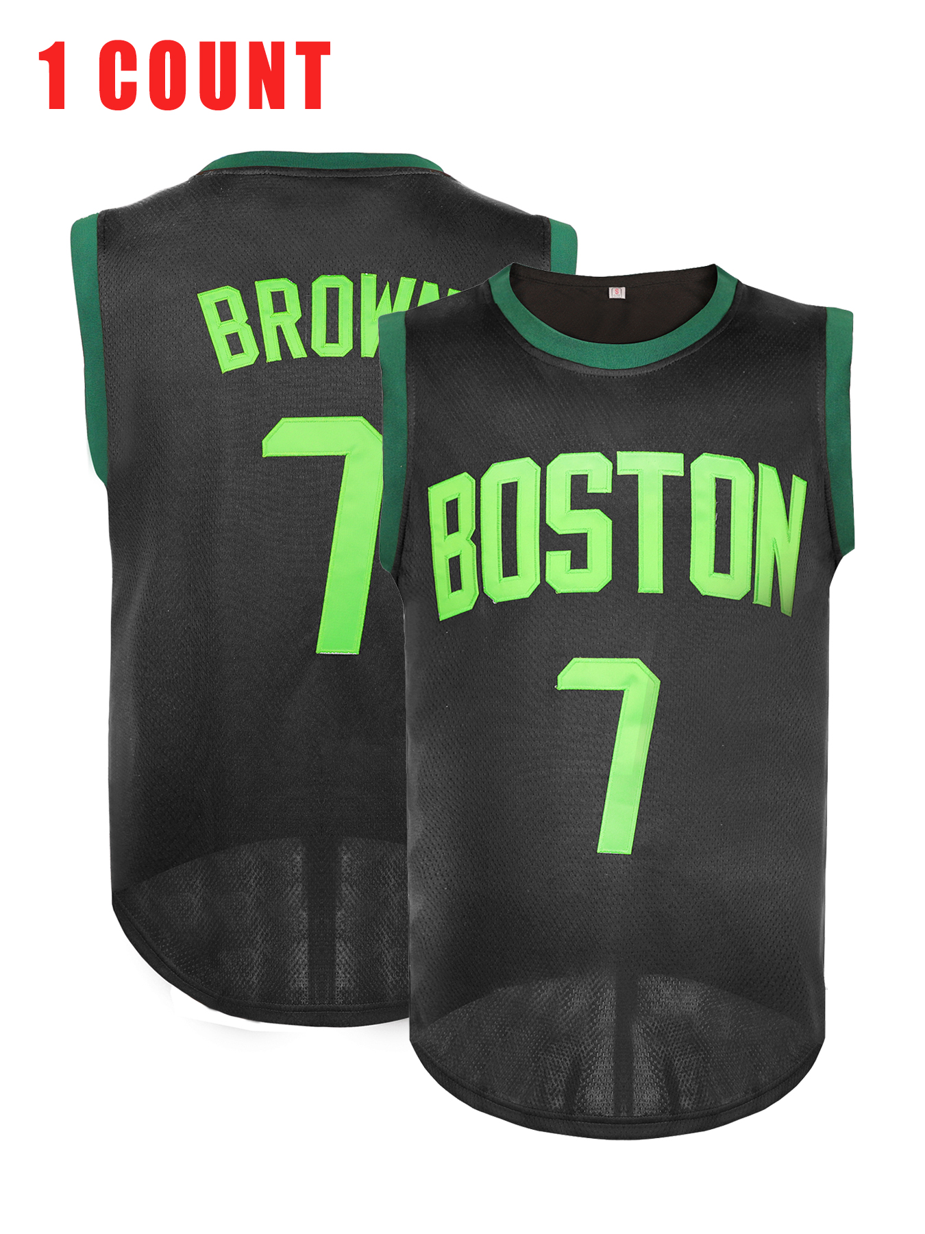 In Stock Basketball Jersey 7 Brown 33 BIRD 100% Stitched Fast Shipping Embroidered Letter Number Design Retro Classic Sportswear Jerseys