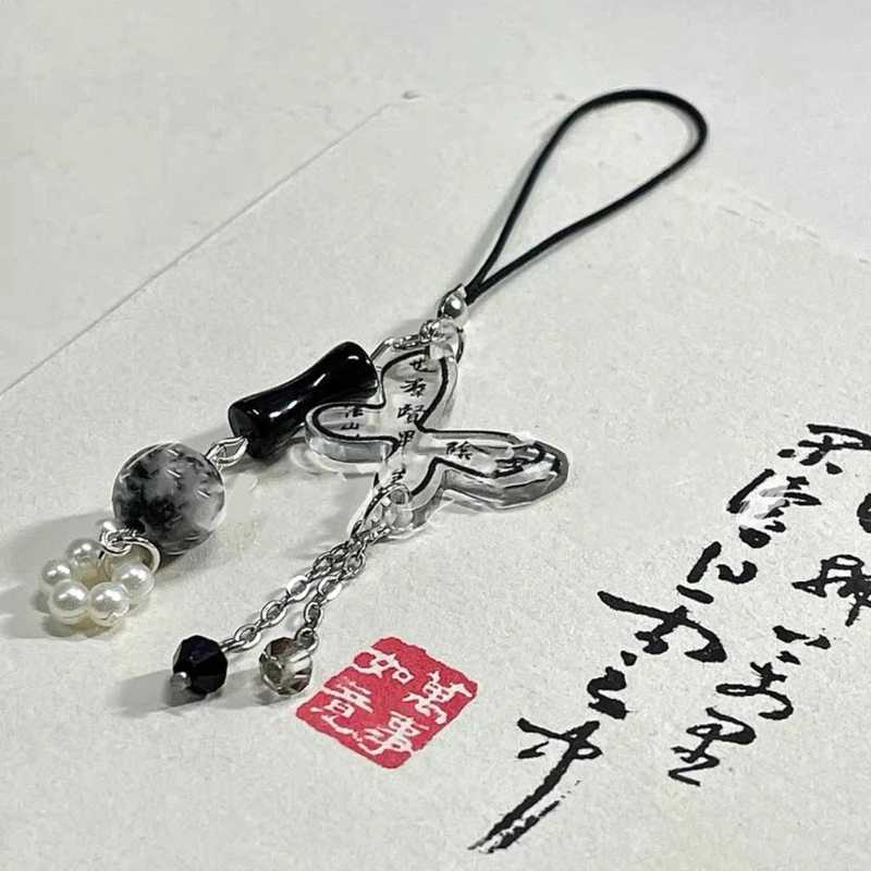 Delicate Anti-lost Lanyard Key Chain Bag Backpack Decoration Unique Multi- Hanging Pendant CellPhone Charm Accessories W250604