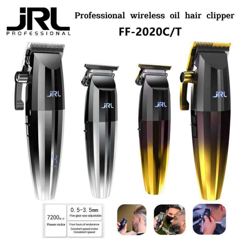 100%Original JRL 2020C2020t Clipper Men's Professional Shop Hair Salon Trimmer 7200Rpm Barber Set Unique Serial Code