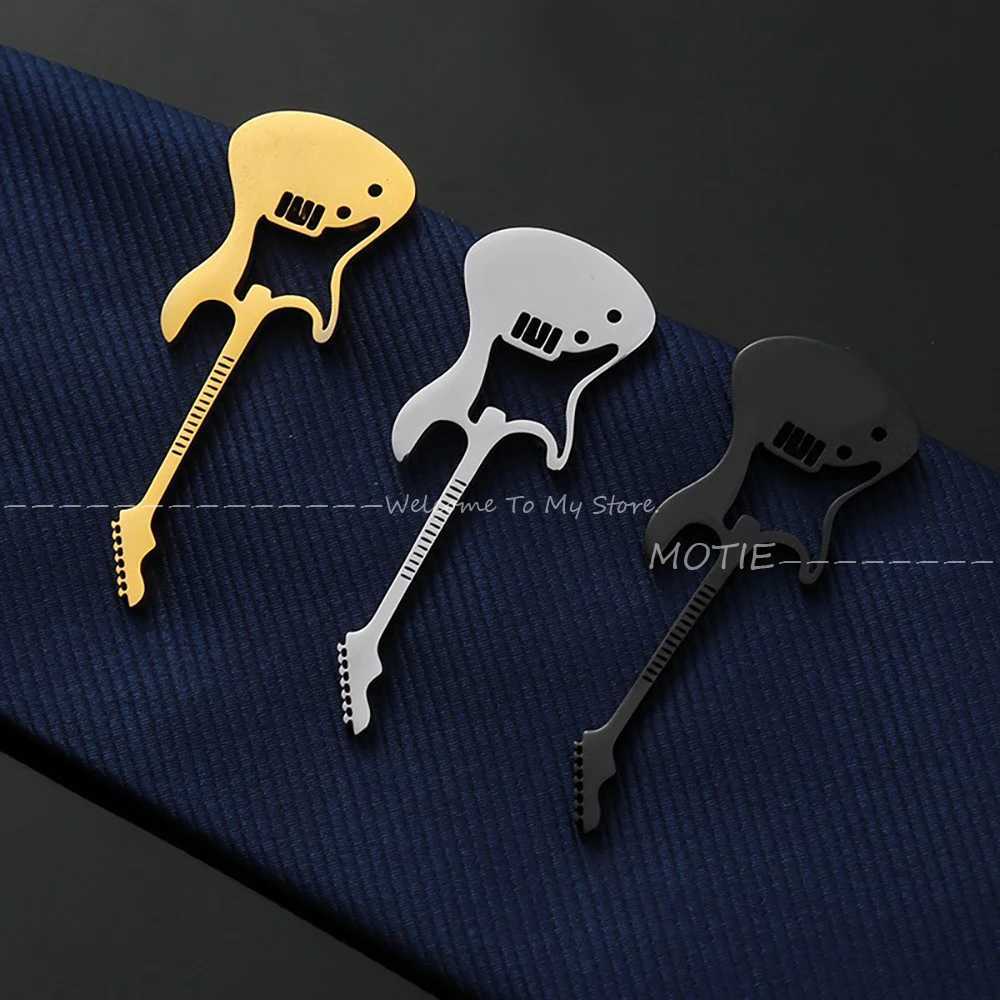 Hot Sale Mens Music Notation Metal Golden Piano Keys Necktie Clip Stainless Steel Clips Pin For Party Wedding Clips Accessories W250604