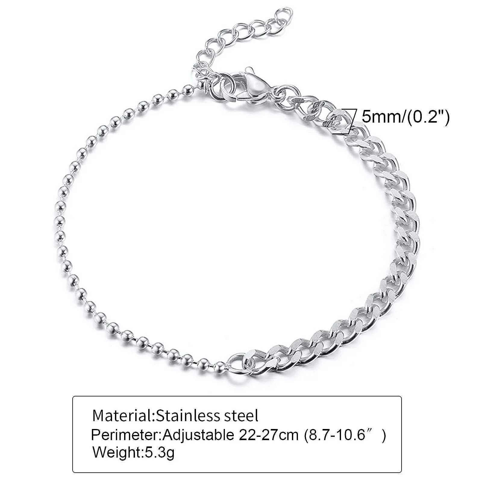 Beach Women Chain Anklet Stainless Steel Rope Twist Chain Link Ankle Summer Foot Bracelet Wholesale Jewelry W250604