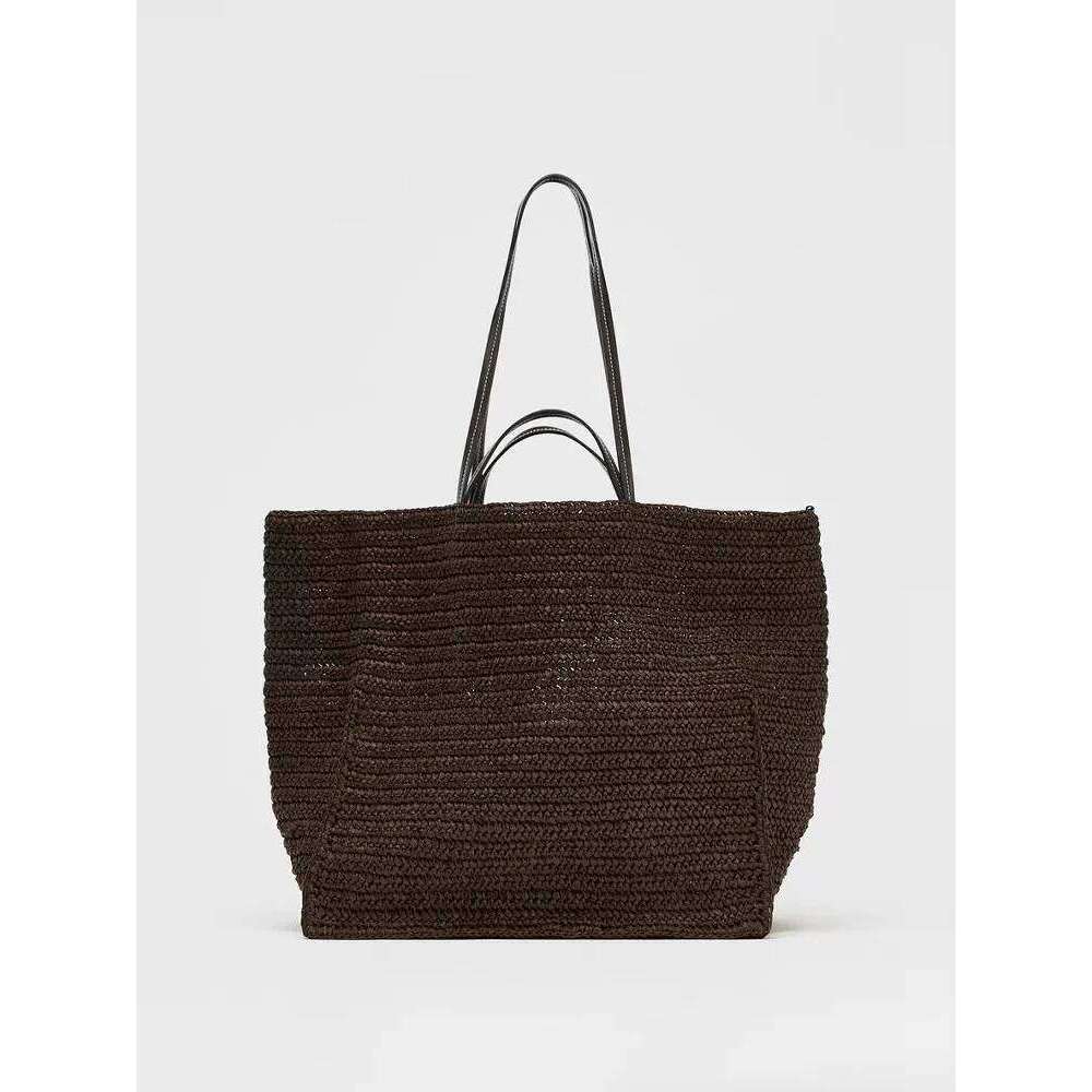 OLOEY Casual Large Capacity Straw Tote Designer Women Handbags Handmade Woven Summer Beach Bag Big Shopper Purses 2025