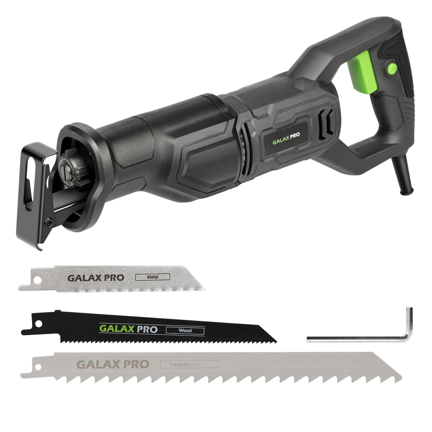 GALAX PRO 710W Reciprocating Saw with 3000 SPM Variable Speed, for Precision Cuts in Wood, Metal, and More, Tool-Free Blade Change