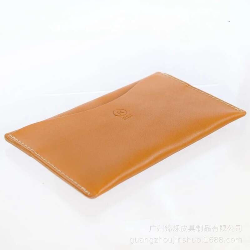 Lotte Hot-Selling Genuine Short Crazy Horse Leather Men's Business Simple Multi-Functional Passbook Storage Bag