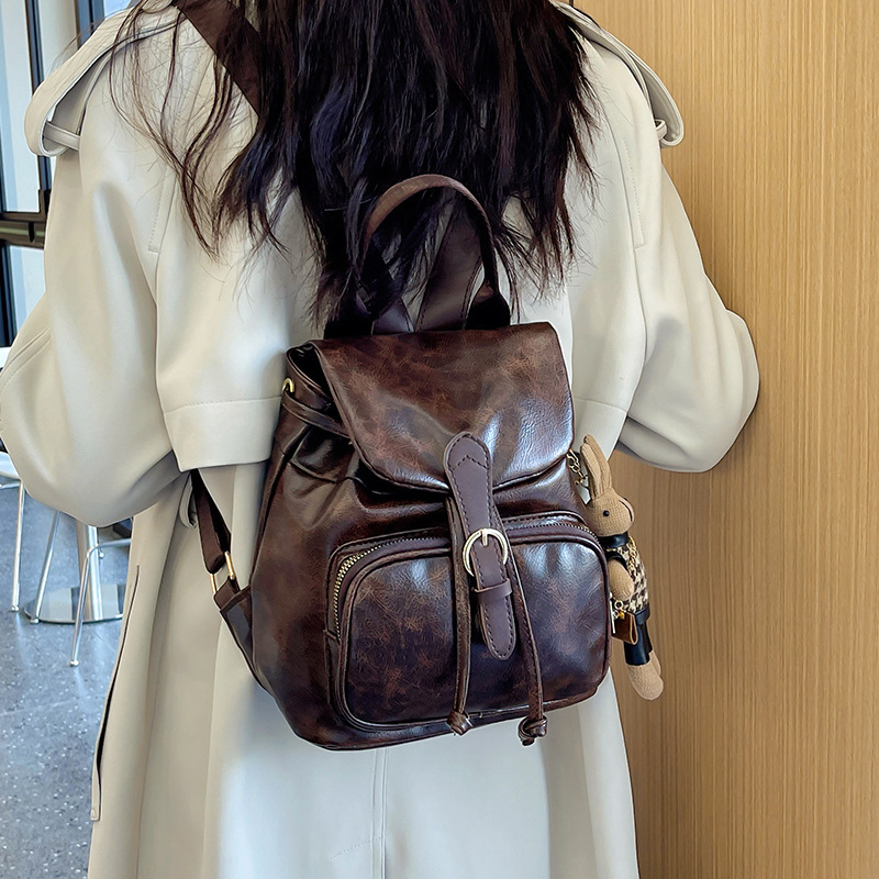 Free Shipping Fashion Cover-style Backpack Designer Bag For Women, Simple Single-shoulder Large Capacity Trendy Outdoors And Beautiful Travel Backpack