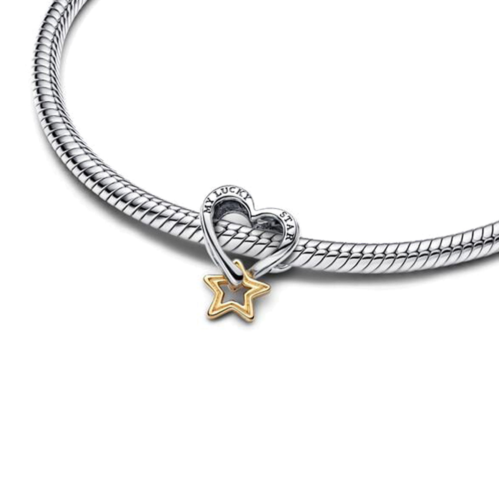 FewDook New Arrival Snowflake Headband Dangle Charm Fit Original Pan Bracelet Greek Flag Heart Beads DIY Women High Quality Jewelry Gift Accessories