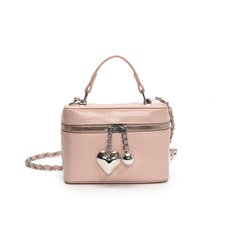 designer 2025 New Hot Fashion Chain Handbag Box Bag for Women High-Quality Texture Crossbody Bag Solid Color Simple Shoulder Bag