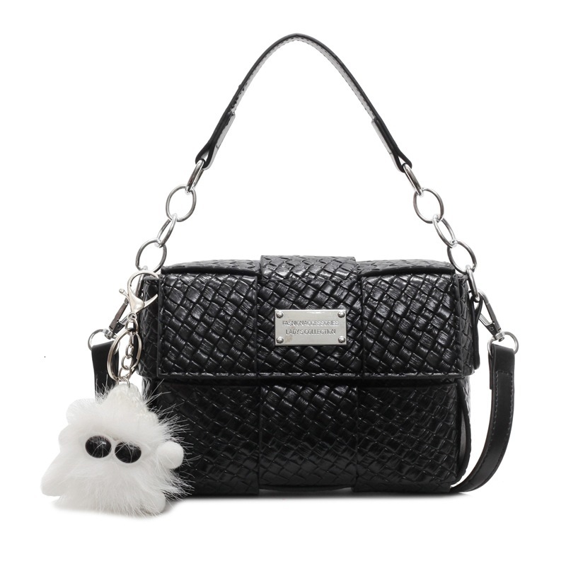 designer Hot-Selling Niche Versatile Woven Pattern Single Shoulder Underarm Bag for Women Retro Casual Handbag Crossbody Small Square Bag