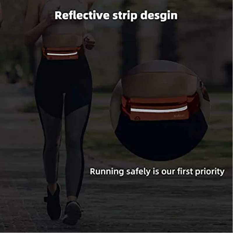 Waterproof Run Waist Belt Bag Men Women Sports Bag Cycling Running Gym Belt Bag Male Waist Bag Sports Fanny Pack Jogging Bag W250604