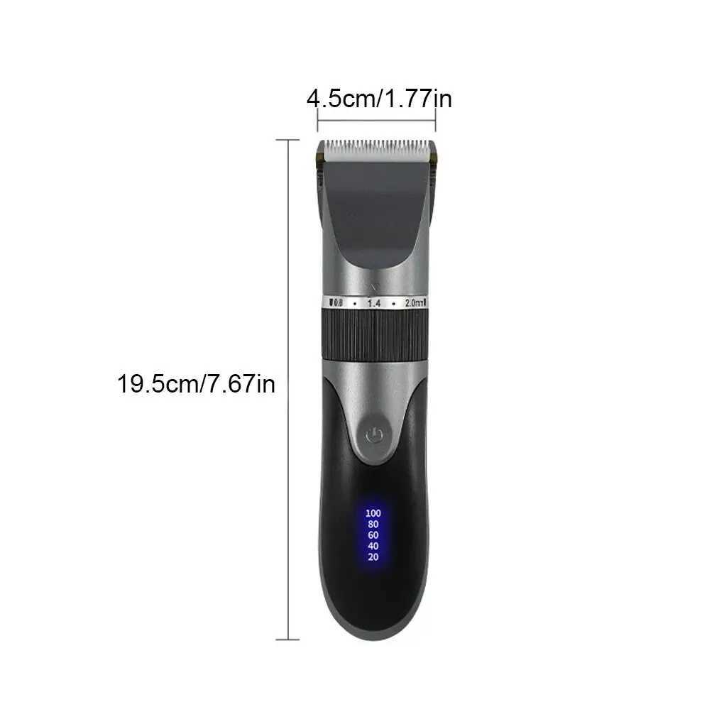 Professional electric barber clippers men barber beard trimmer rechargeable hair clippers ceramic blades hair trimmerXJ250604