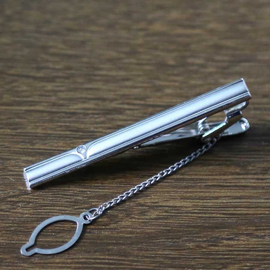 New Tie Clip Fashion Style Necktie Men Metal Simple Bar Clasp Practical Bowtie Clasp Tie Pin for Mens Gift Accessories W250604