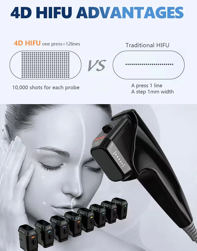 New 4D 7D Vmax Liposonic Hifu Slimming Skin Firming Vaginal Tightening Liposonix 7d Hifu Wrinkle Removal Body Slimming Face Lifting Body Sculpting Fat