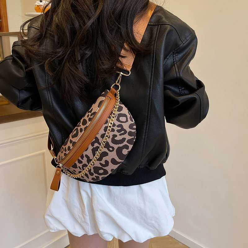 Leopard Print PU Waist Bag Designer Fanny Pack Woman Chest Pack Luxury Belt Bag phone Purse Fashion Lady Shoulder Crossbody Bags W250604