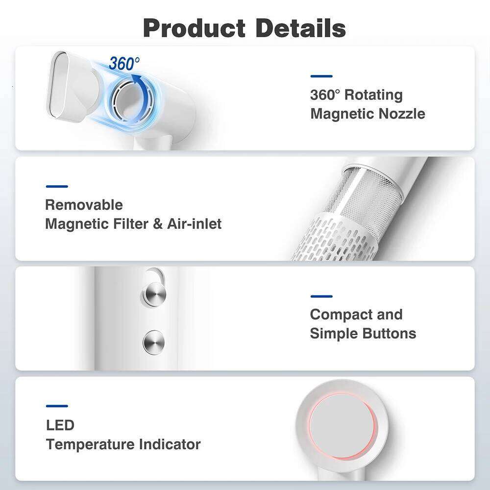 Professional Hair High Speed Powerful Home Low Noise Quick Negative Lonic Blow Dryer Hotel Electric Salon Hairdryers