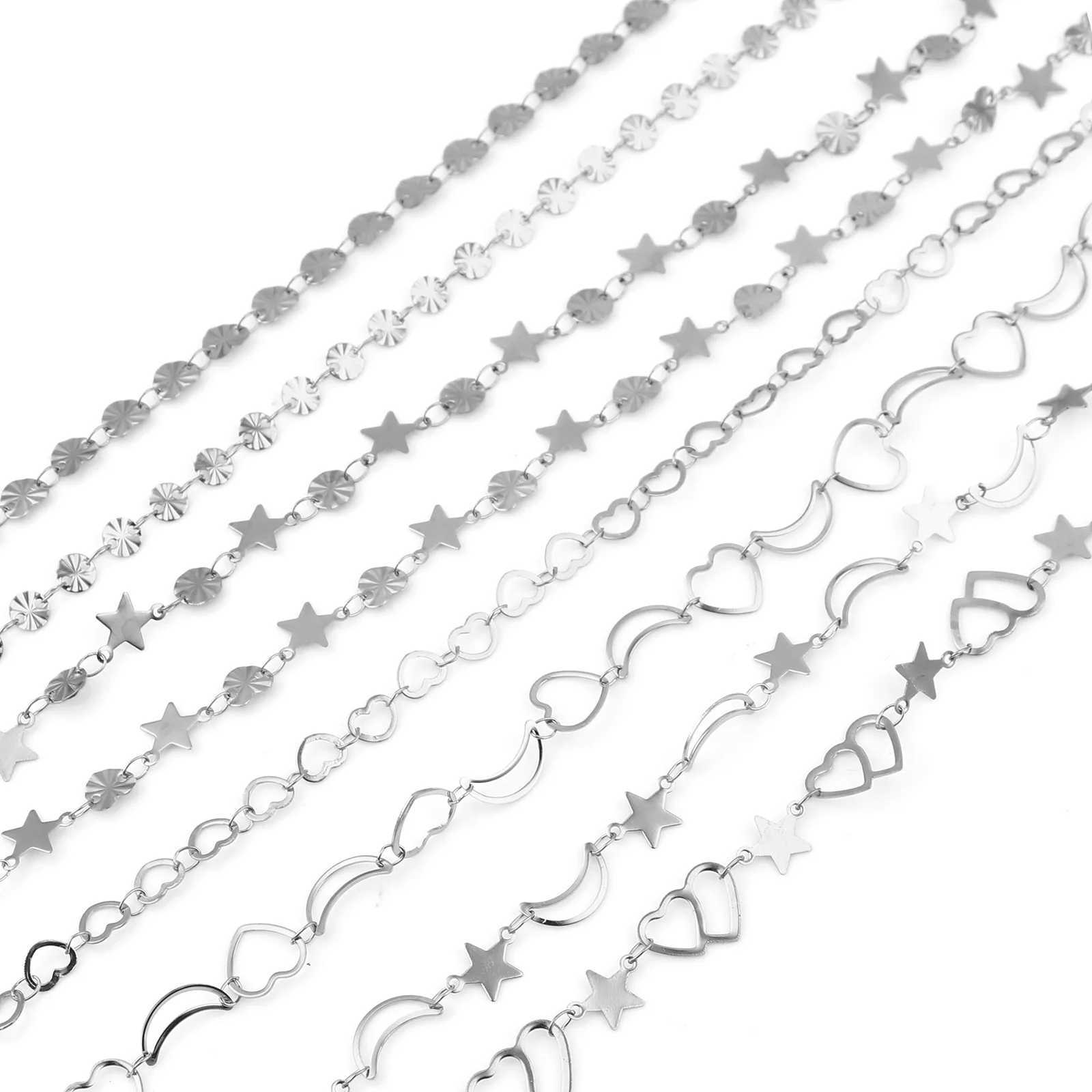 Silver Color Stainless Steel Anklet For Women Metal Chain Anklets Bracelet on the leg Summer Beach Jewelry 2021 Trend 1 Piece W250604
