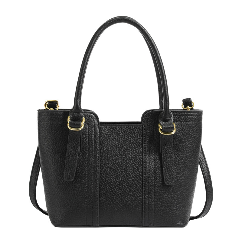 designer Korean Style Simple Fashion Design Shoulder Bag 2025 Spring Summer New Litchi Pattern Handheld Tote Small Square Bag