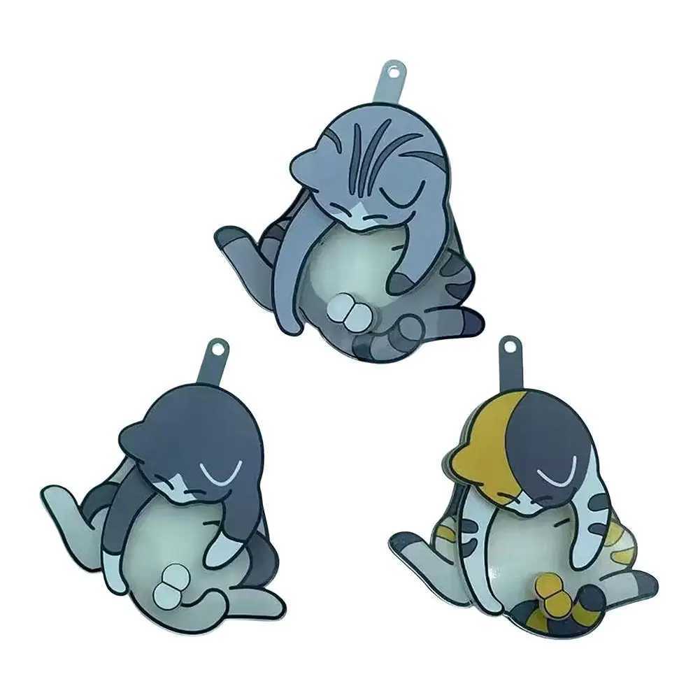 Paly Balls Cat Keychains Cute Funny Acrylic Bag Key Pendant M250604