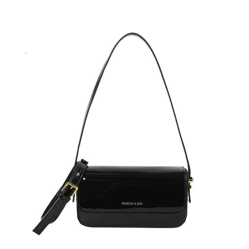Trendy Autumn Winter New Fashion Women s Patent Leather Shiny Shoulder Bag Simple Handbag for