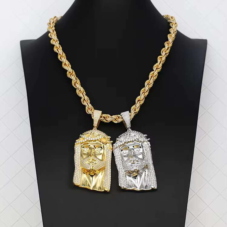 Pass Diamond Test VVS Moissanite Plate 925 Silver Hip Hop Jewelry Pendant Man Custom Design Pendant for Christmas