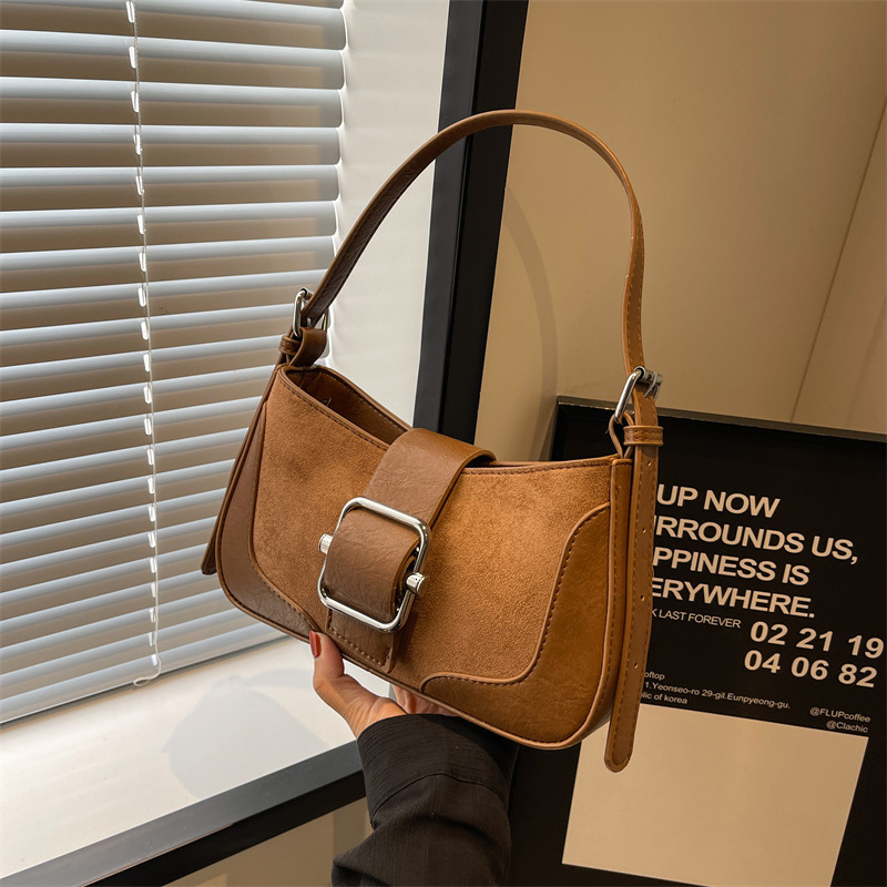 Free Shipping Designer Bag High-quality Underarm Bag Women's 2025 New Retro Fashion Wasteland Style Small Square Bag Commuting Shoulder Bag