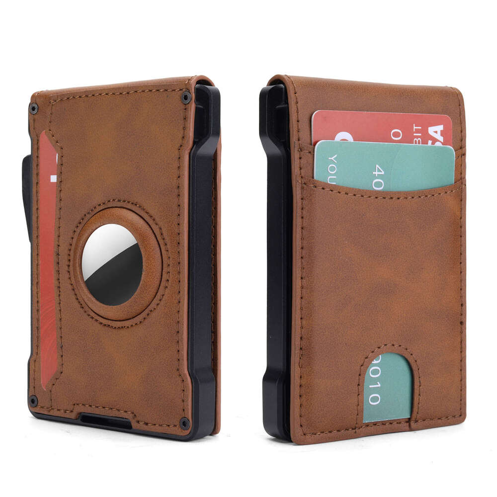 Multi-Card Slot Anti-Theft Multi-Function Card Holder Carbon Fiber Flip Men's Wallet