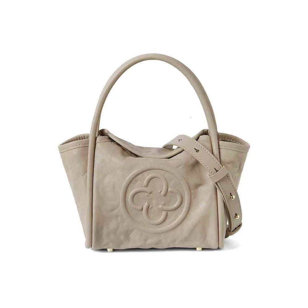 Women's Bags Designer Women's Bags Designer Cassile Angel Vegetable Tanned Leather Wrinkled Single Shoulder Crossbody Pink Handheld Basket B