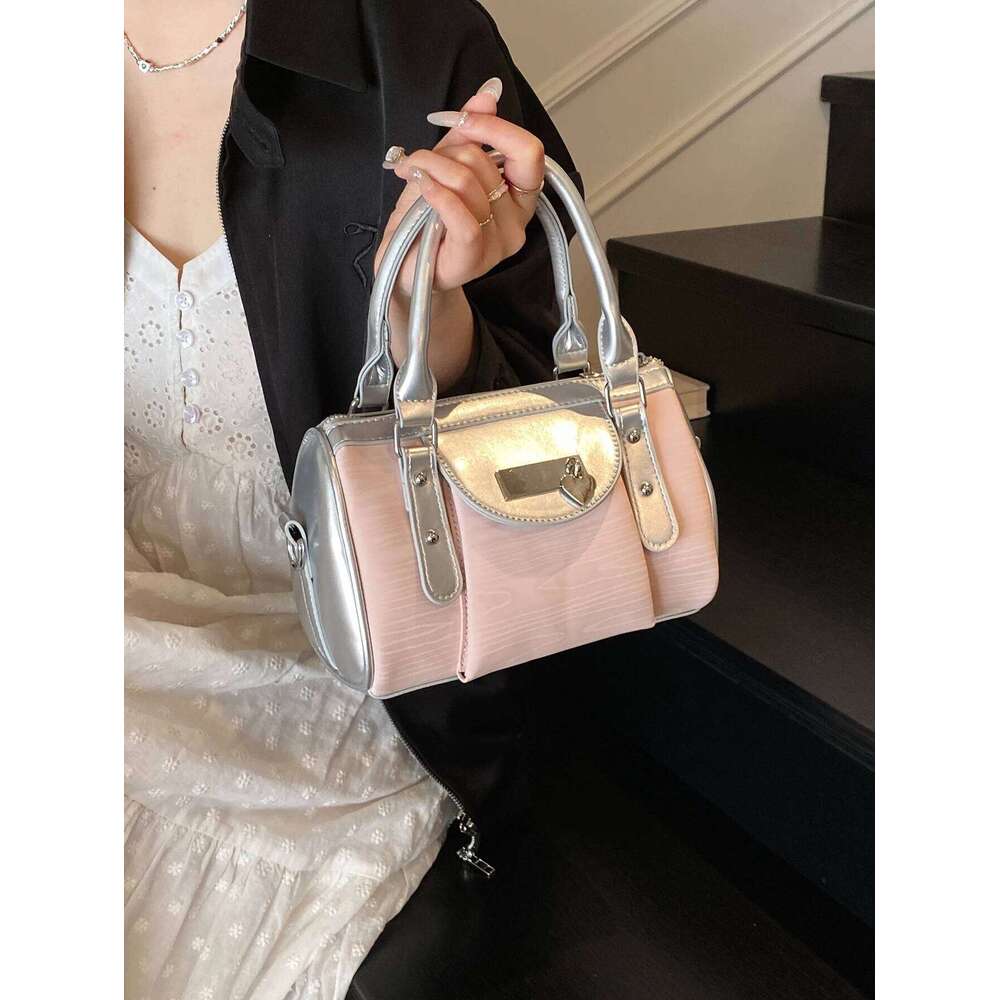 Portable Boston Women's 2025 New Summer Shoulder Crossbody High-End Niche Casual Pillow Bag