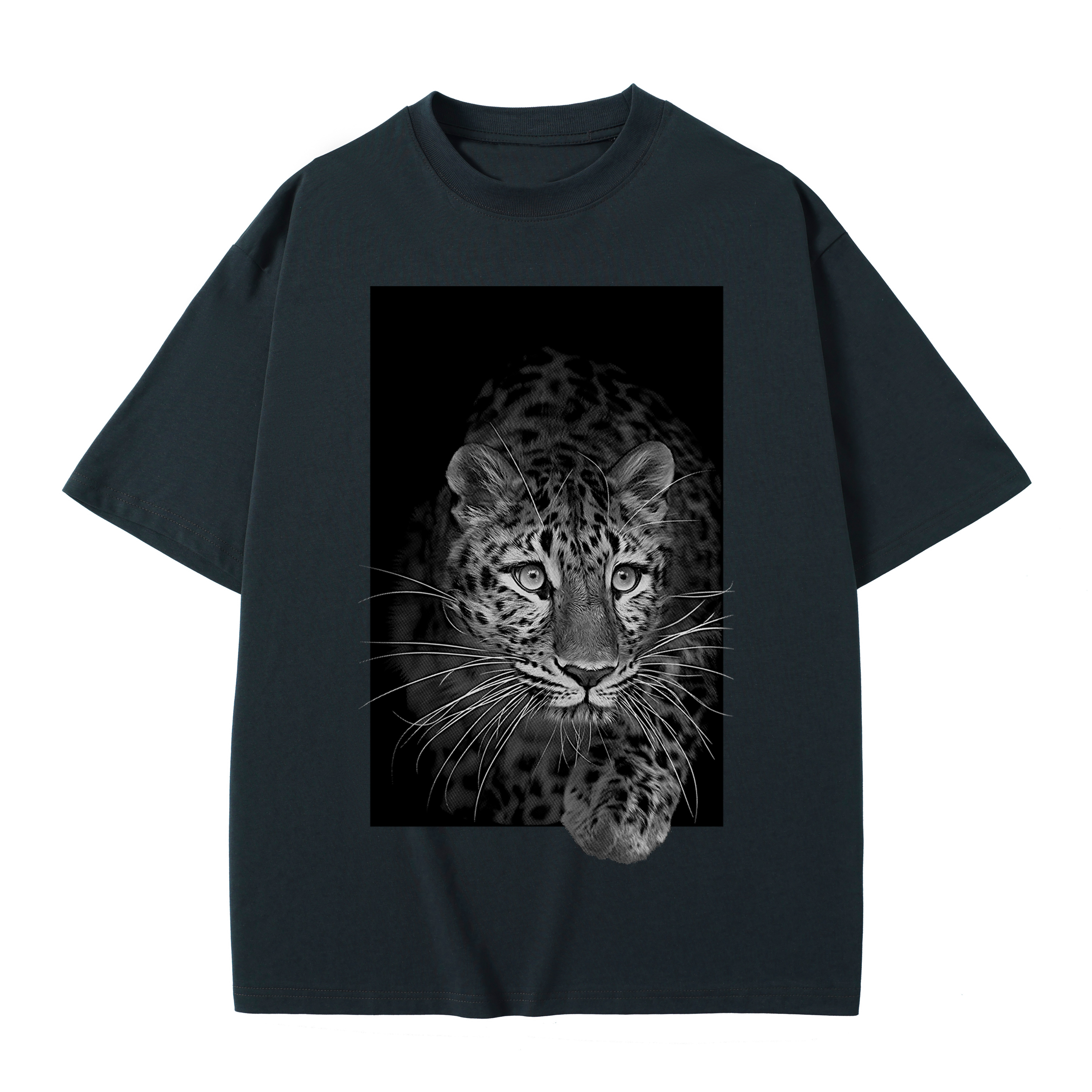 T-shirt men's top designer cotton T-shirt Silver the leopard short sleeved clothing high-quality fashionable T-shirt BROADTRUE