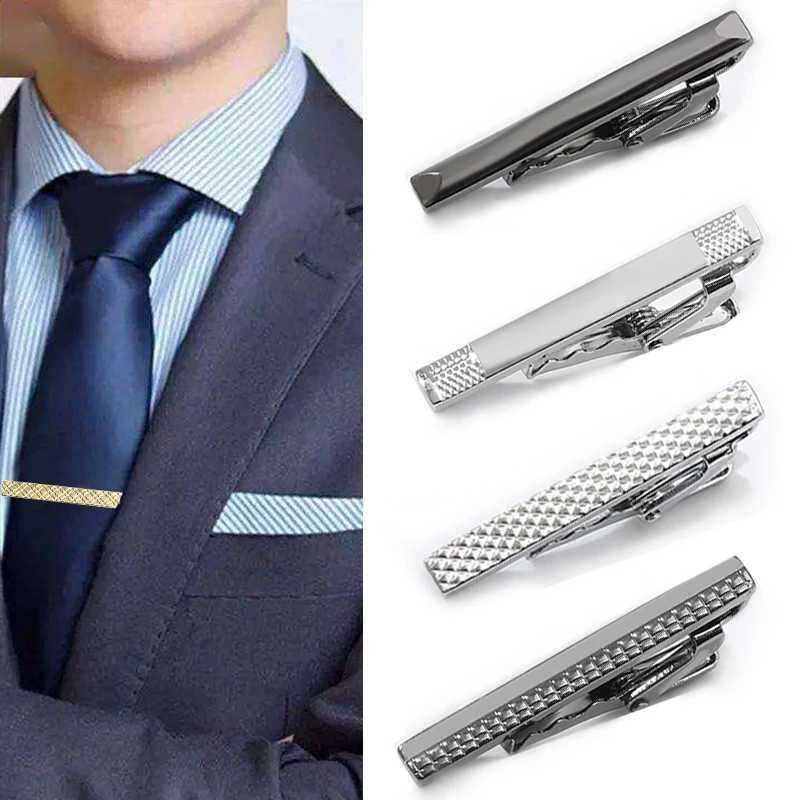Metal Tie Clips Mens Suit Clip Simple Necktie Tie Bar Clasp Shirts Tie Pin Necktie Clip Male Daily Business Jewelry Gift W250604