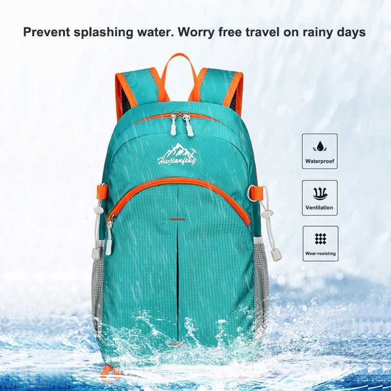 Portable Foldable Backpack for Women and Men Outdoor Hiking Climbing Backpacks Lightweight Travel Bag Waterproof Cycling Backpack W250603