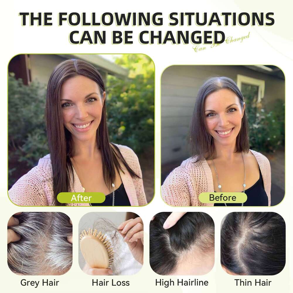 14inch Blonde Mixed Brown Topper with 4 Clips 100% Remy Mono Lace Base Human Toppers for Women Pieces Hair Extensions