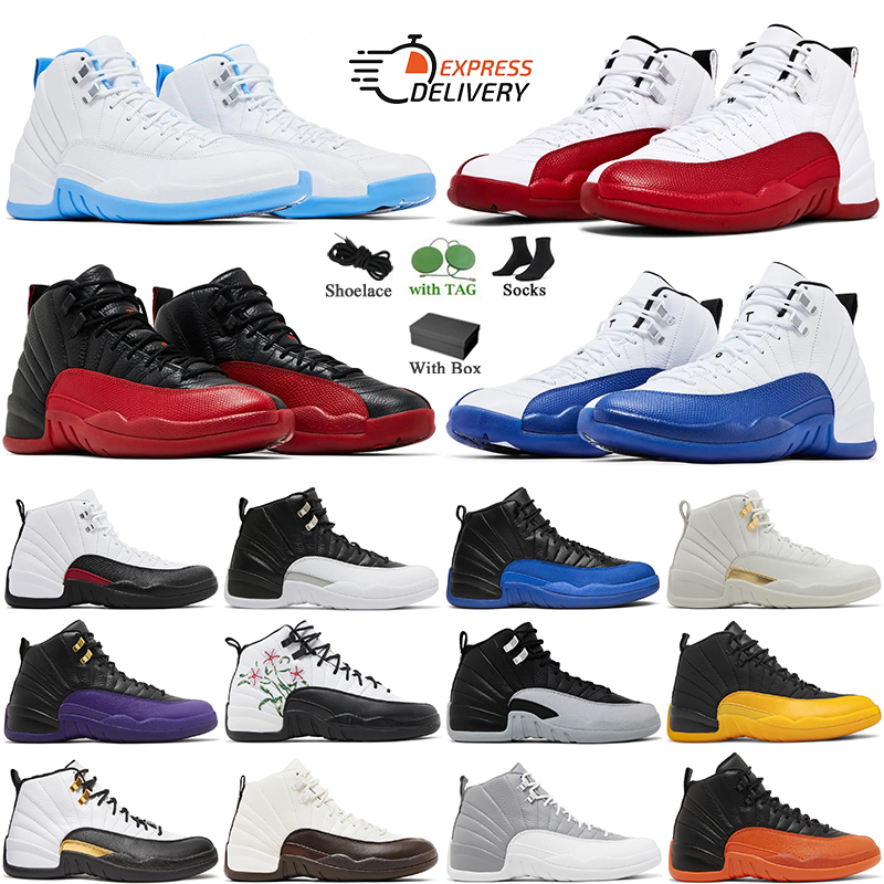 Designer Basketball Shoes For Men Women 12 Melo Flu Game Cherry Blueberry Trainers Sneakers Shoe