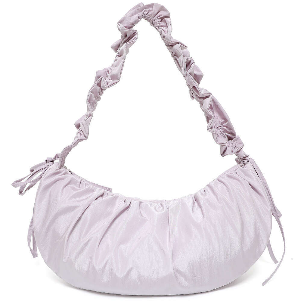 Korean Wrinkled Mercerized Cloud Niche Designer Underarm Shoulder Large Capacity Dumpling Nylon Crossbody Bag