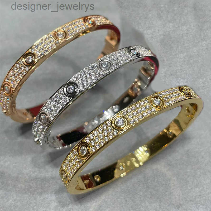Designer Jewelrys Luxury Diamond Bracelet Designer Bracelet Three Rows Diamond Large Gem Bracelet High Quality Bracelet Jewelry