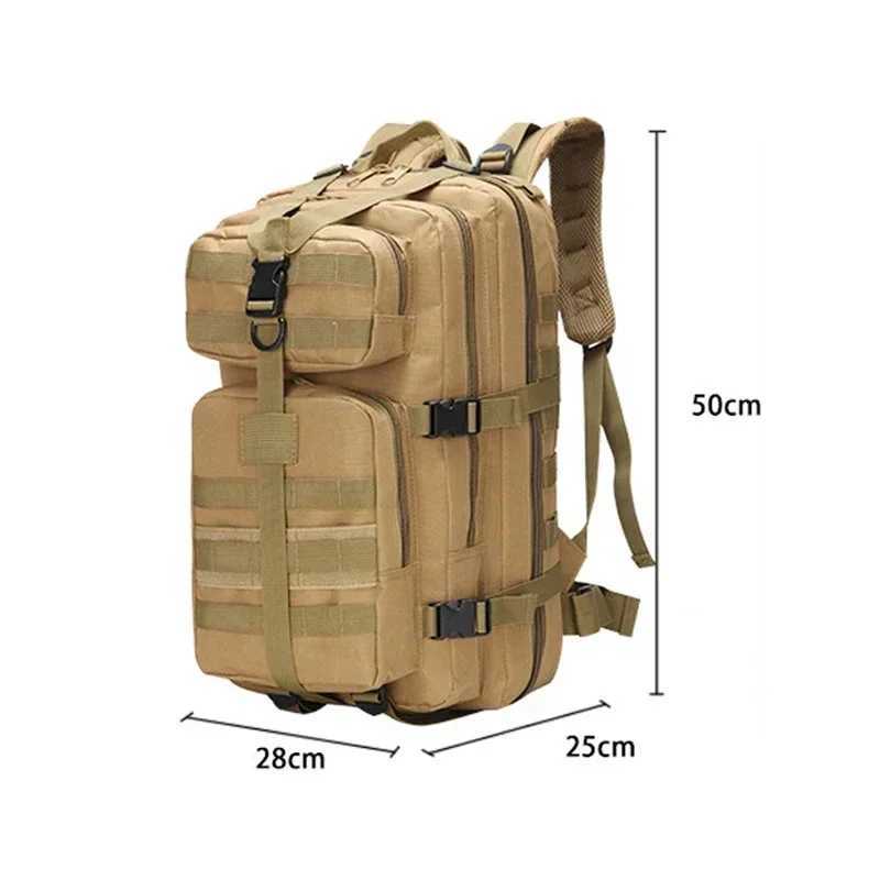 35L Men Women Survival Outdoor Backpack Trekking Sport Travel Rucksacks Camping Hiking Fishing Bags Tactical Backpack Hunting W250603