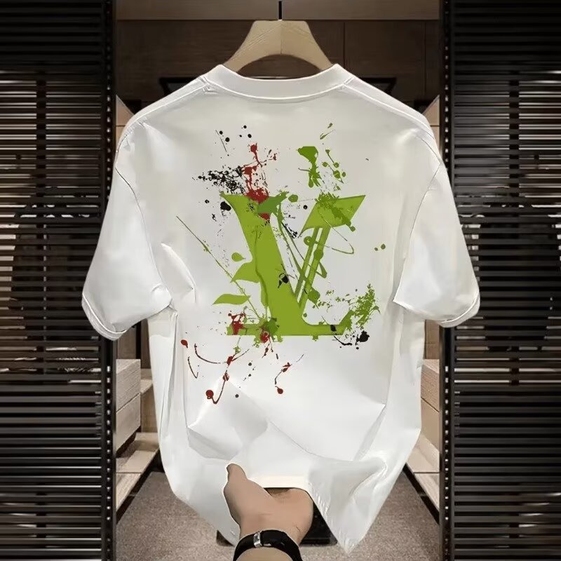 2025 hot Free shipping designer T shirt for women men Summer New printing Structured crisp casual short sleeved top with loose fit plus size S 5xl